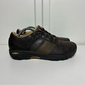 Keen finlay brown leather lace